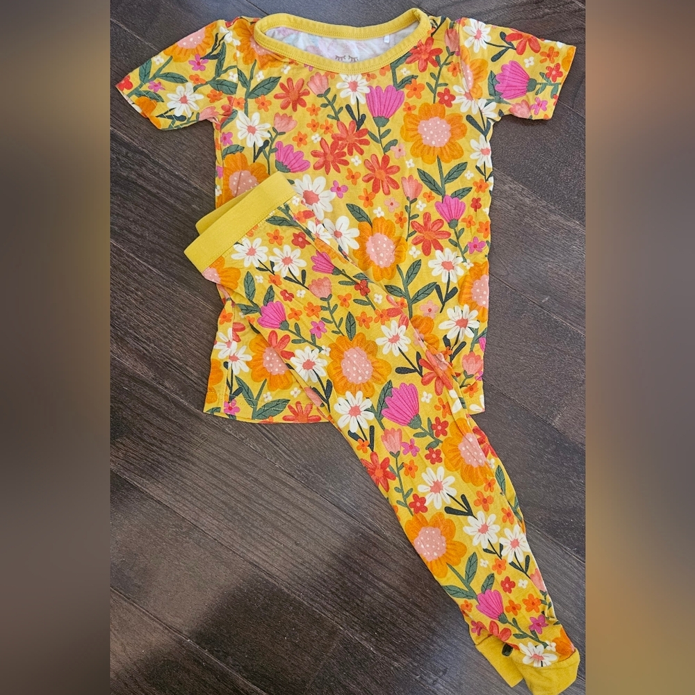 Little Sleepies Sunny Garden Short Sleeve Pajamas 2T
